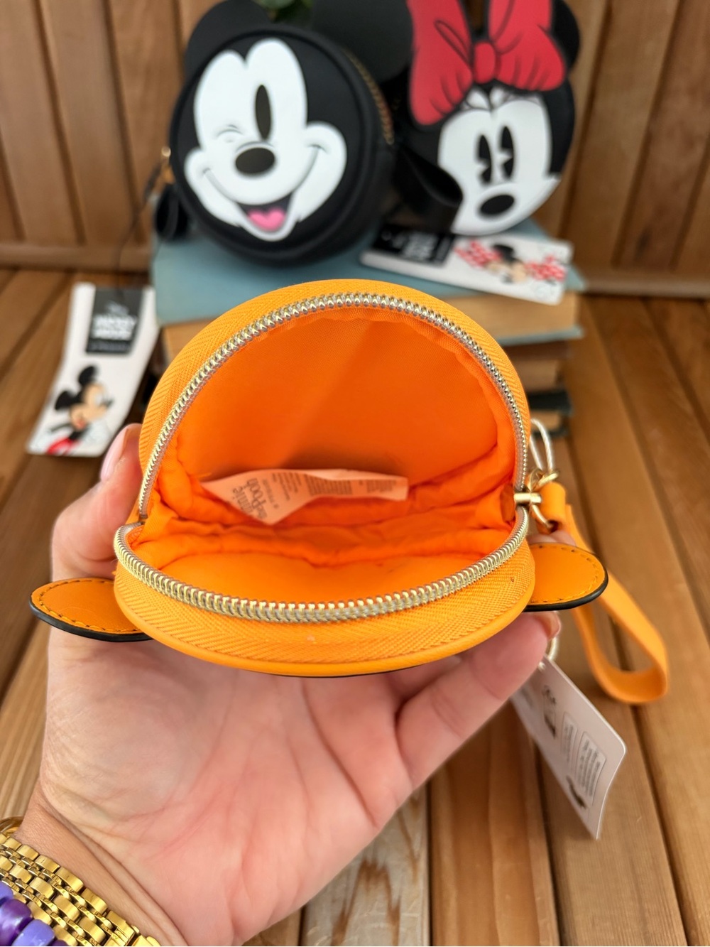Disney Mickey Mouse Minnie Tigger Coin Purse, Wristlet Pouch NWT Primark - Picture 11 of 11